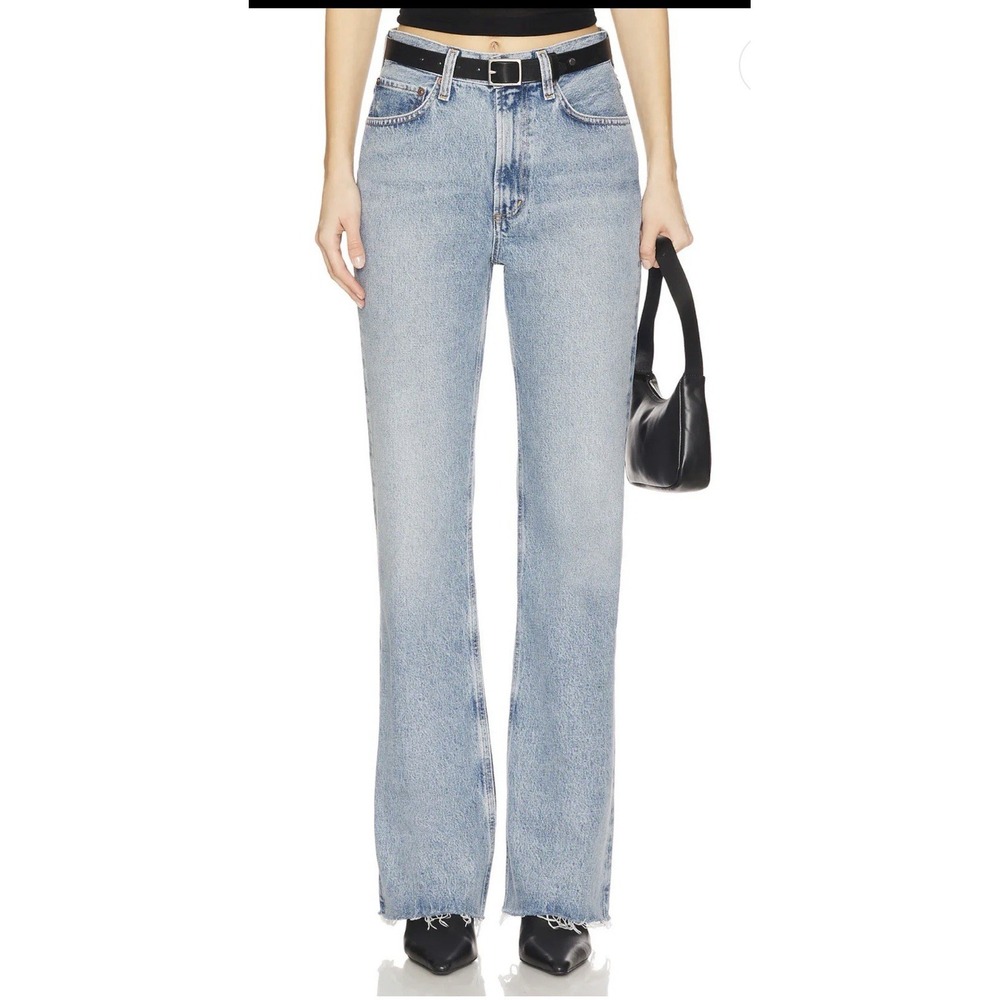 AGOLDE Leena Bootcut Jeans Stage 32 90s Y2K VintageWash High Mid Rise Baby Flare
